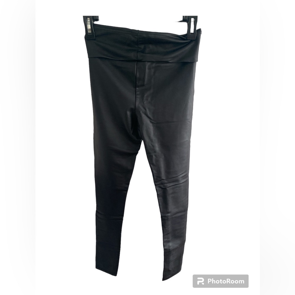 New Faux Leather Skinny Pants Womens Size XS Ankle Cigarette Style Pleather